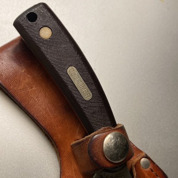 1970’s Old Timer Schrade Vintage Knife Fixed Blade Full Tang original collectors - Picture 2 of 6